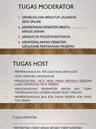 Check spelling or type a new query. Tugas Moderator Dalam Debat Diskusi Dan Sebuah Organisasi