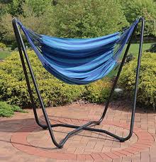 Portable hammock rope chair outdoor hanging air swing in beige 2.69 ft. Hanging Rope Hammock Chair With Stand A Thrifty Mom Recipes Crafts Diy And More