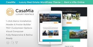 Casamia V1 1 2 Property Rental Wordpress Theme Free Download In 2020 Wordpress Theme Real Estate Templates Real Estate