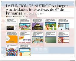 12 Juegos Y Actividades Interactivas Para El Estudio De La Funcion De Nutricion En 6Âº De Primaria Funciones De Nutricion Actividades Interactivas Actividades