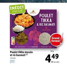 Versez la moitié de cette marinade sur le poulet et mélangez. Offre Poulet Tikka Masala Et Riz Basmati Chez Lidl