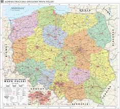 W lewym górnym rogu znajdziesz wyszukiwarkę miejsc oraz. Mapa Administracyjno Drogowa Polski Stan Na 2019 Mapa Scienna
