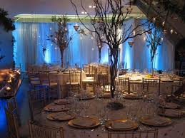 Four Season Theme Bat Mitzvah Party Black Branch Centerpieces Branch Centerpieces Starry Night Wedding