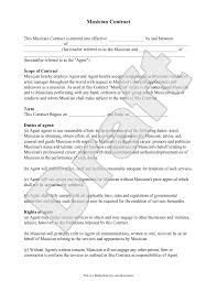 Most performers aren't ready for a booking agent, even if they think they are. Free Musician Contract Free To Print Save Download