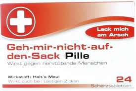 Ab wann wirkt die pille nach antibiotika einnahme wieder? Geh Mir Nicht Auf Den Sack Pille Kaufland De