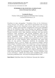 Maybe you would like to learn more about one of these? Pdf Pendidikan Islam Di Era Globalisasi Antara Konsepsi Dan Aplikasi