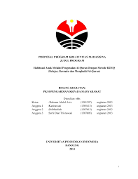 Pdf Program Kreativitas Mahasisiswa Bidang Pengabdian Pada Masyarakat Rahman Abdul Aziz Academia Edu