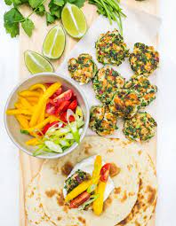 Though i love fish tacos, i rarely end up making them at home, because of the frying step. Fish Cake Tacos Georgie Gunn Nutrition