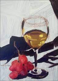 How To Paint A Wine Glass Or Any Clear Glass Using Oil Paint Wine Painting Canvas Art Painting Acrylic Oil Painting