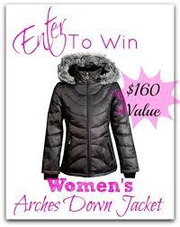 Giveaway Win A Women S Arches Power Down Jacket 160 Value Giveaway Blog Giveaways Giveaway Contest