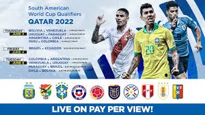 Sigue cada uno de los duelos de la selección peruana en su camino a qatar 2022 por movistar deportes. At T U Verse Pay Per View South American World Cup Qualifier