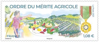 Comme chaque année, la poste augmente ses tarifs postaux en 2021 de 4,7% en moyenne. Un Timbre Pour Le Merite Agricole Le 15 Mars L Agriculture Dromoise