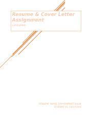 Learn what bosses and hiring managers think about the paper they get from you. Busn313 Resume And Cover Letter Assignment Docx Busn313 Targeted Resume Cover Letter Assignment 50 Marks 25 For Targeted Resume And 20 Marks 5 Course Hero