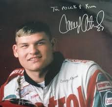 Casey Atwood 8 x 10 Autograph NASCAR Driver In Sliver