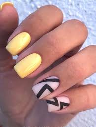 If you can wear this kind of nail design casually, consider bright contrasting combination of yellow with black, gray. 20 Stunning Yellow Nail Designs For 2021 The Trend Spotter