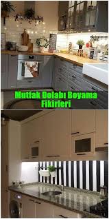 Sadece birkaç kat boya ile mutfağa yepyeni bir görünüm kazandırmak, evini değiştirmek isteyenlere son derece cazip gelmekte. Mutfak Tezgahi Ve Dolaplarinizi Yenileyin Mutfak Tezgahi Mutfak Mutfak Dolaplari