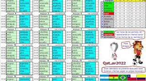 Tabla de posiciones de las eliminatorias sudamericanas qatar 2022. Fixture En Excel Eliminatorias Qatar 2022 Youtube