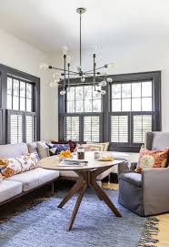 It has an undertop shelf for storage. 15 Stylish Banquette Seating Ideas Dining Nook Design Examples