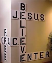 35 Impressive Word Scrabble Wall Decor Ideas Homiku Com Scrabble Wall Youth Room Church Youth Group Rooms