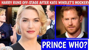 Harry STORMS OFF Colbert Show As Kate Winslet Publicly REJECTS To Address  Him As 'Your Highness'