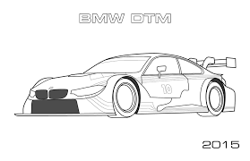 Printable bmw color coloring page. Bmw Dtm Race Car Coloring Page Car Coloring Pages