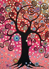 Swirl Tree In Bloom Greeting Card For Sale By Karla Gerard In 2021 Tree Art Tree Painting Art Inspiration