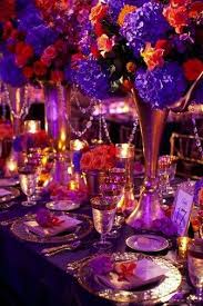 Purple Orange Table David Tutera Wedding Wedding Event Planning Wedding Decorations