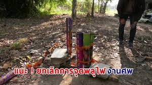 จากกรณีเหตุการณ์เย็นวันที่ 29 มีนาคม 2564 มีพลุตะไลที่ใช้จุดในงานเผาศพ. Onbnews