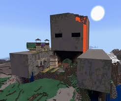 Today i'll be showing you how to summon the secret mob known as the giant in minecraft! A 64x64 Zombie Head And With 32x64 Arms I Decorated Him With A Wound In His Head Oozing Lava Vines And A Populated Village In The Valley Below His Head They Also