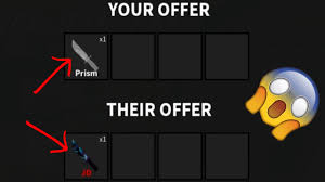 Due to the rising amount of these weapons, it is hard to keep track of all of them, and some may be missing. I Traded A Prism For A Jd Knife Roblox Murder Mystery 2 Youtube