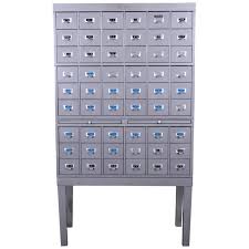 A great alternative to an open cd rack, it keeps your cds. Shaw Walker Midcentury Industrial Age 54 Drawer Metal Library Card Catalog At 1stdibs