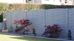 Betonzaun Standard Betonzaeune Kowalewski Betonzaun Steinbeet Zaun