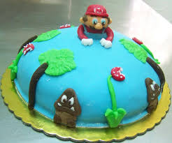 The strawberries, star, cake, and base require supports and the pole does not. Mario Cakes Decoration Ideas Little Birthday Cakes