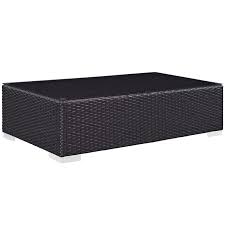 A green circle with a white checkmark in the center. Convene Outdoor Patio Coffee Table Contemporary Modern Furniture Modway