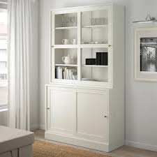 Havsta Storage With Sliding Glass Doors White 47 5 8x18 1 2x83 1 2 Ikea In 2020 Sliding Glass Door Glass Cabinet Doors Glass Door