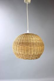 Mid Century Kleine Korblampe Kugellampe Hangelampe Pendelleuchte Decken Lampe Korb Germany Vintage Kleine Midcent Ball Lamps Hanging Lamp Vintage Baskets