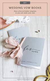 These Diy Vow Books Are Perfect For Your Big Day Customize Them With Your Names And Wedding Date Then Tuck Them Aw Wedding Vow Books Diy Wedding Vows Vow Book