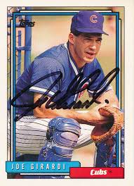 Ballparks adding spaces for players to let out their anger. Joe Girardi Trading Sports Card Signed Historyforsale Item 326509