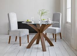 Buy Oak And Glass Round Dining Table From The Next Uk Online Shop Glass Round Dining Table Round Dining Table Table