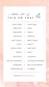 Free This Or That Printable Instagram Story Template This Or That Game Icebreaker Games Instagram Story Questions Who Knows Me Best This Or That Questions