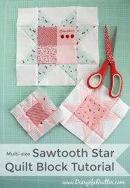 fast flying geese sawtooth star quilt block tutorial