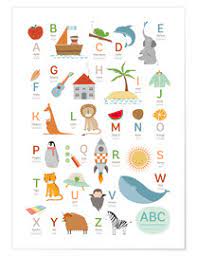 Abc poster mit verschiedenen motiven zum ausdrucken kostenlos laden. Poster Mit Abc Motiven Bestellen Posterlounge De