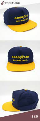 Vintage Goodyear Snapback Trucker Hat Made In Usa Trucker Hat Goodyear Hat Making