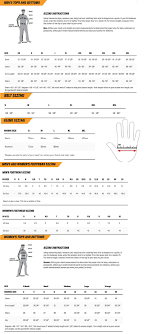 Sizing Chart Blades Canada Vancouver Bc