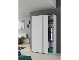 Armadio a due ante scorrevoli. Armadio 120x200h Cm Bianco Opaco Con 2 Ante Scorrevoli Colore Bianco Caesaroo