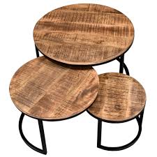 Complement your existing furniture with a light, medium, or dark wooden this coffee table leans into its coastal farmhouse look with natural wood finishes and a mixed material design. Union Rustic Kinzie 3 Piece Coffee Table Set Reviews Wayfair Ca