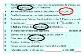 Part ii amount list name of payer. Form 1040 Schedules 1 Through 6 New For 2019 Tax Season