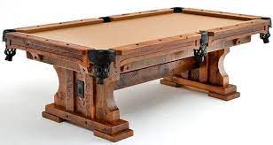 Barnwood Pool Table Trestle Base Pool Table Game Room Furniture Diy Pool Table