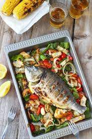 Grilled Whole Fish With Italian Bread Salad Happy Foods Tube Recipe Grilled Seafood Recipes Grilled Fish Recipes Italian Bread Salad