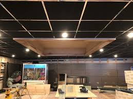 Black drop down ceiling tiles. Black Suspended Grid And Tile Ceiling Devon Suspended Ceiling Solutions